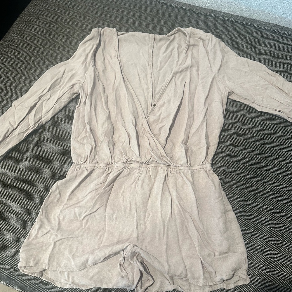 Forever 21 Cream/Tan romper
